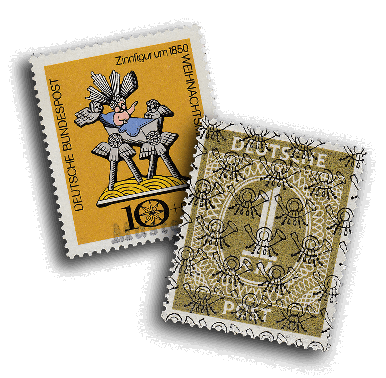 Wertvolle Briefmarken Deutschland ab 1945 Zwei Briefmarken Deutschland ab 1945