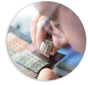 besichtigung Briefmarken Besichtigung
